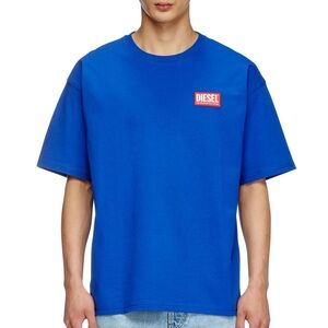 Diesel Royal Blue Tee with Red Logo